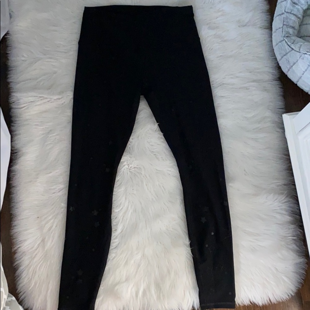 RBX black leggings with clear stars